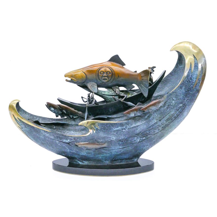 Jacques & Mary Regat ''Run of the Salmon People'' Bronze
