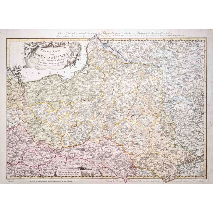 Franz Müller, Carl Schütz | Neueste Karte von Polen und Litauen…