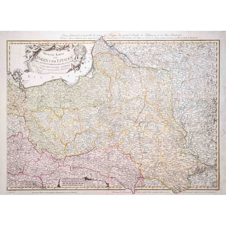 Franz Müller, Carl Schütz | Neueste Karte von Polen und Litauen…