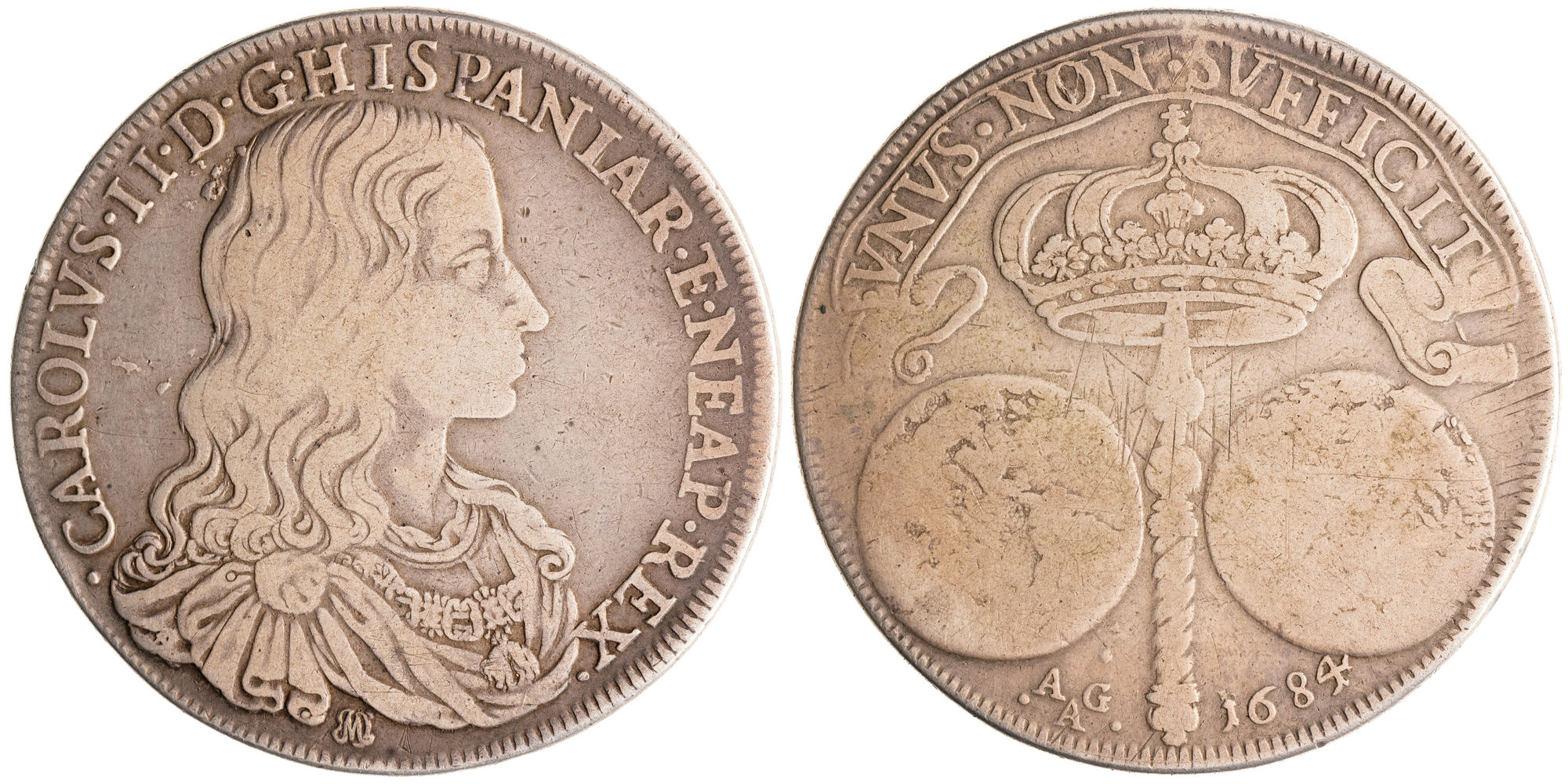 Italian States, Charles II, Kingdom of Naples, Ducato, 1684, Fine