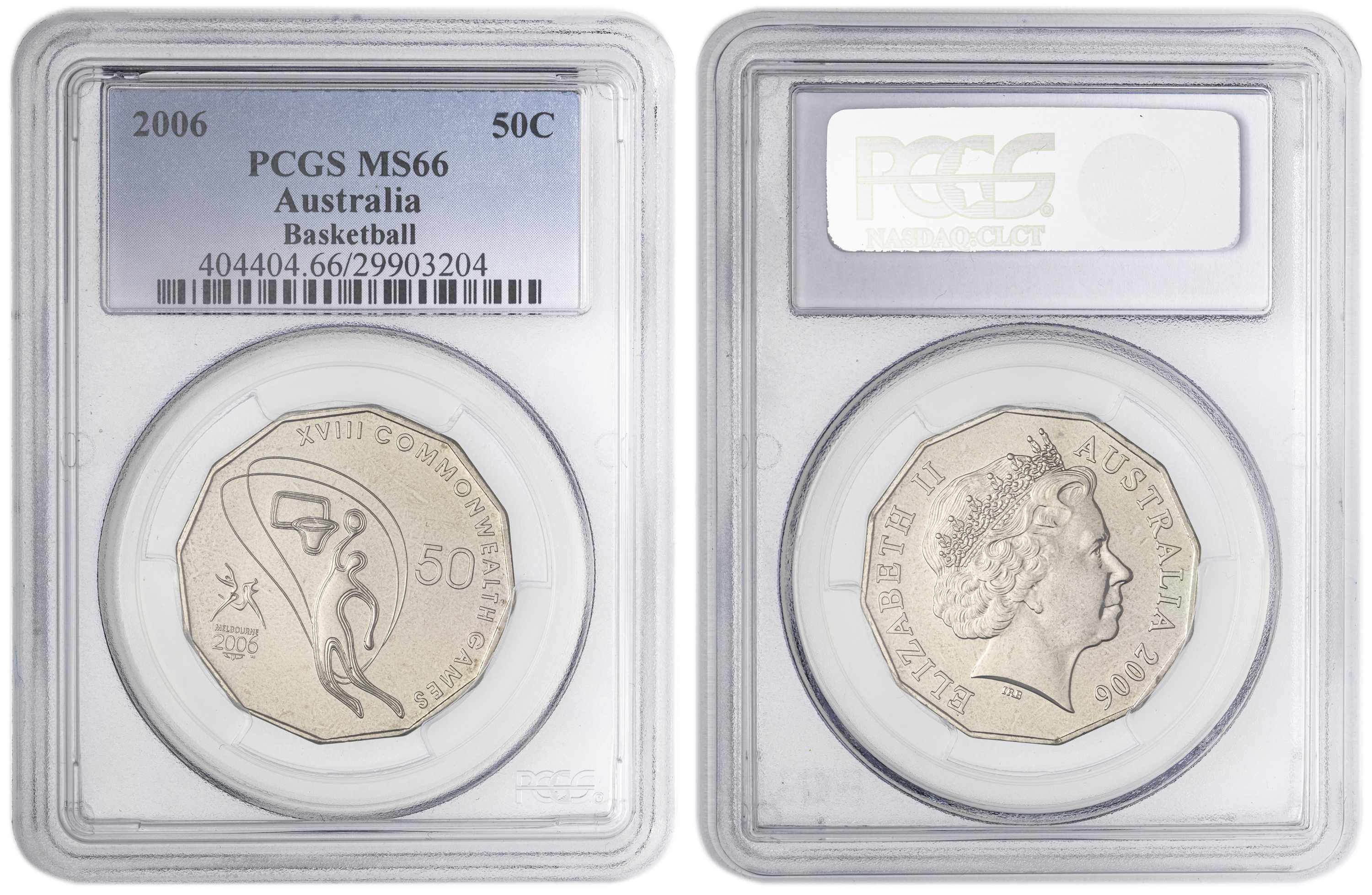 Basketball , Fifty Cent, 2006, PCGS MS66