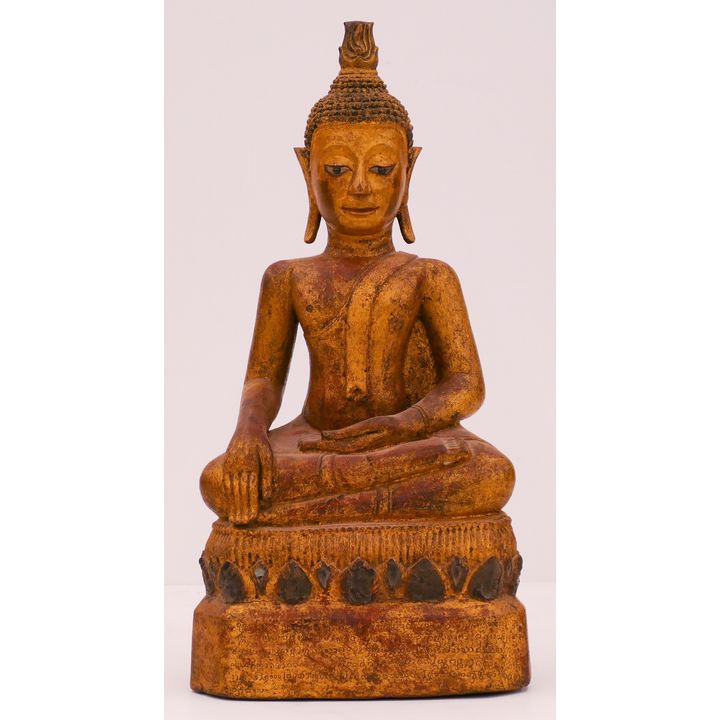 Thai 18th/19th Cent. Gilt Wood Buddha