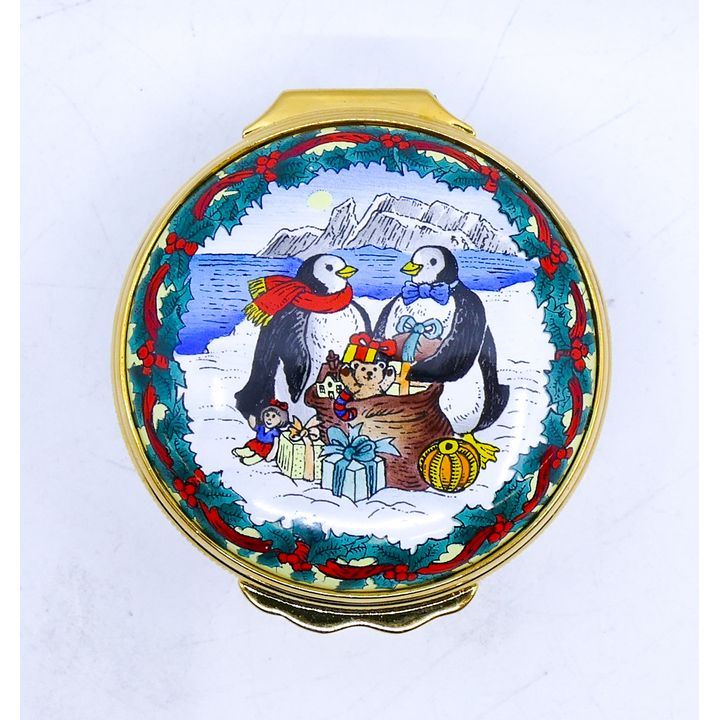 Halcyon Days Neiman Marcus Christmas 1993 Enameled Box