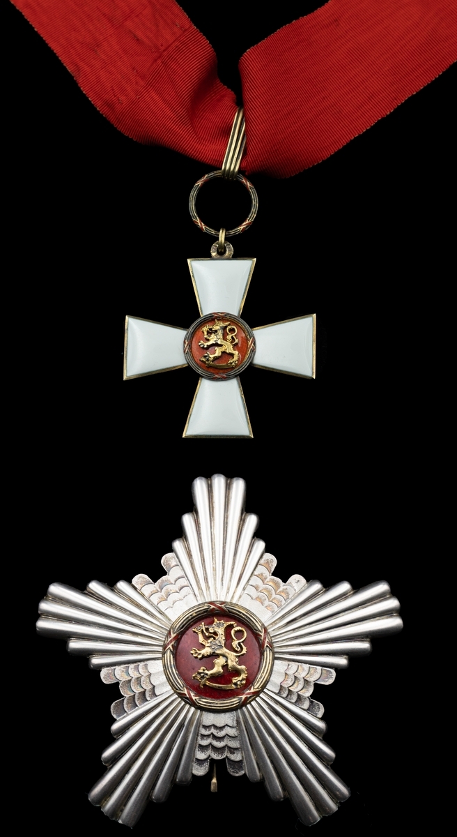 Finland, Republic, Order of the Lion, Grand Commander's set of Insignia ...