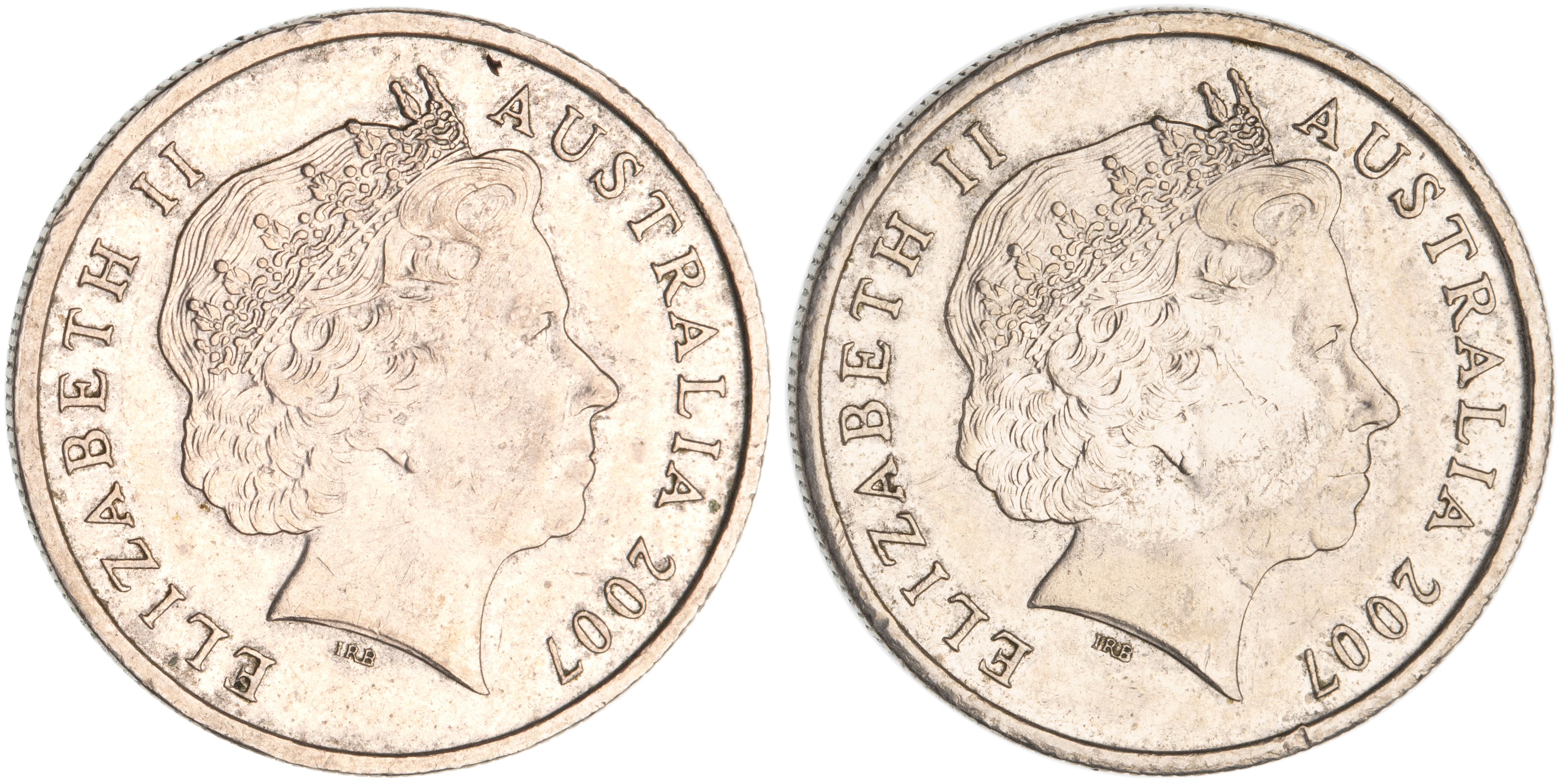 Elizabeth II, Five Cents, 2007, aUNC