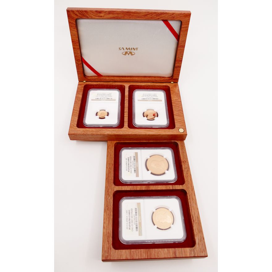 South Africa Gold First Strike Proof Krugerrand Set 2013, NGC PF69 Ultra Cameo