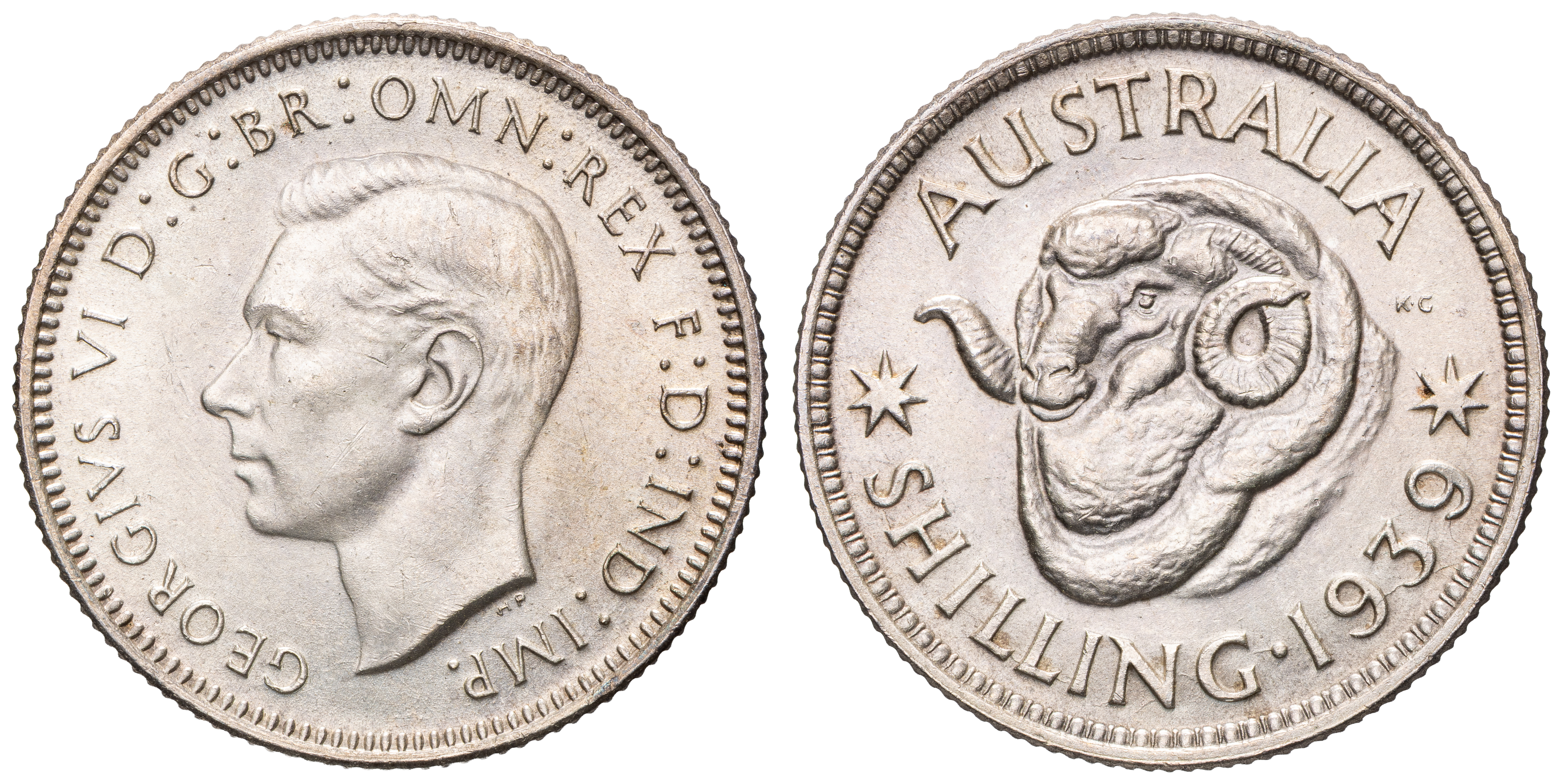 George VI, Shilling, 1939, UNC