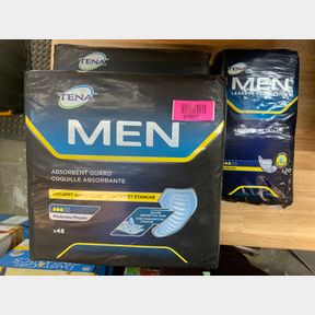 TENA MEN ABSORBENT GUARD 2X 48 PACK & 2X 20 PACK