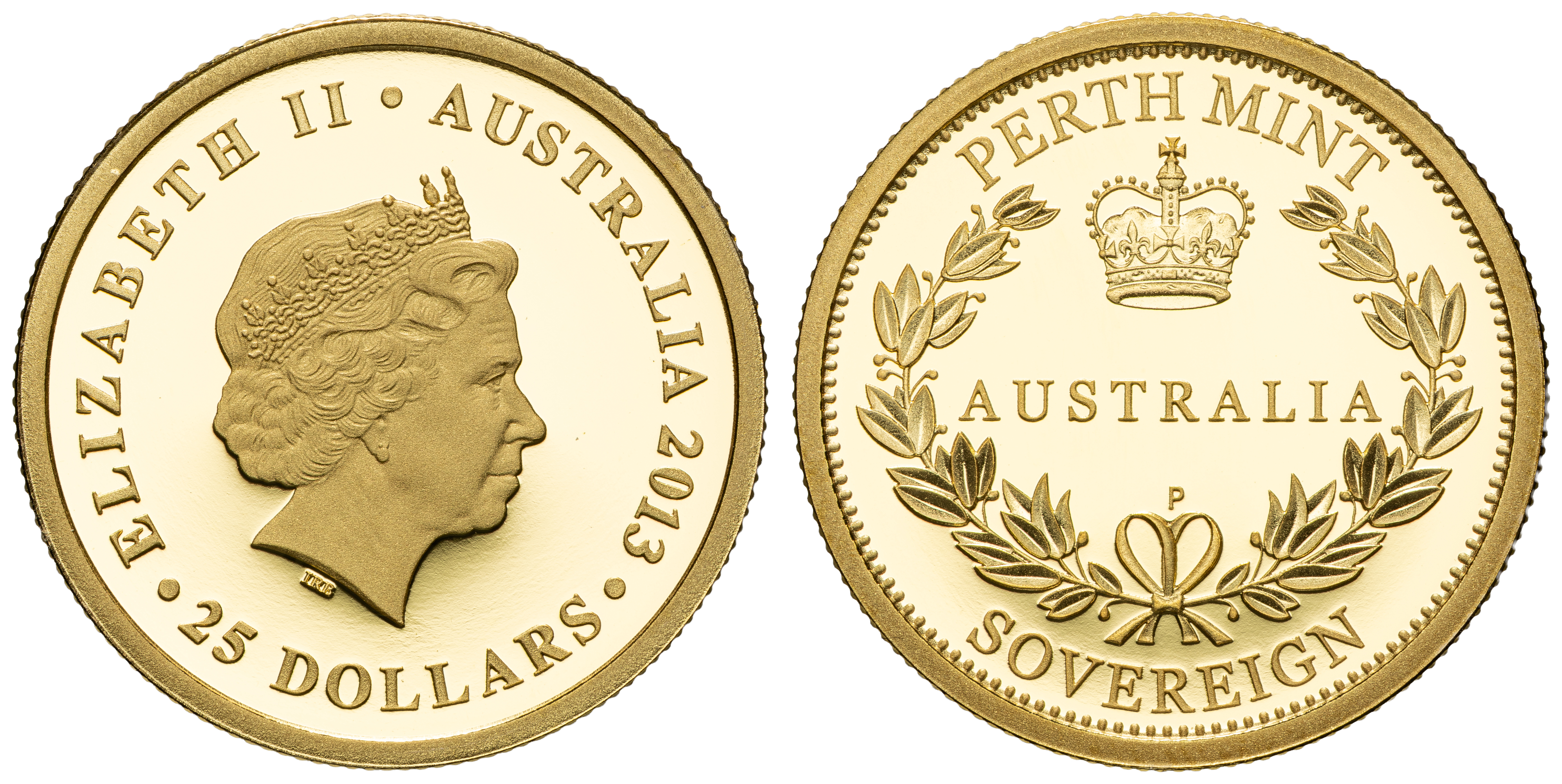 Elizabeth II, Sovereign, Twenty Five Dollars, 2013, FDC