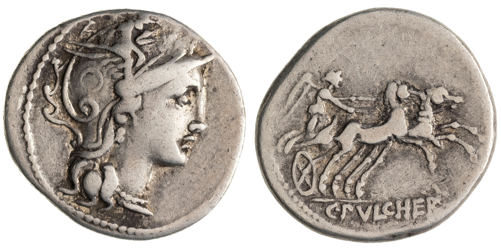 Claudia, Denarius, 110 BC, VF