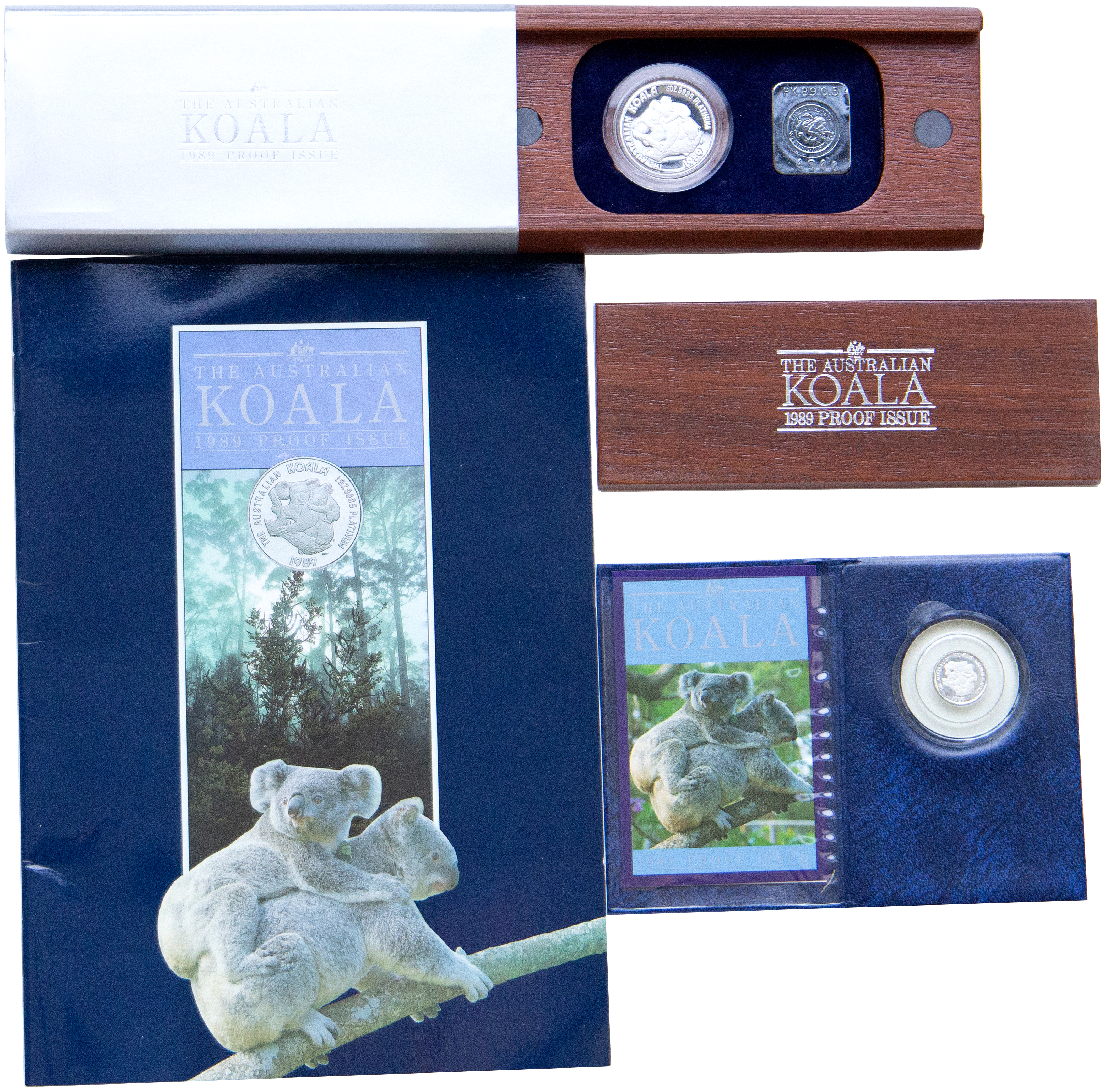 Elizabeth II, Half oz Platinum Koala, 1989, FDC