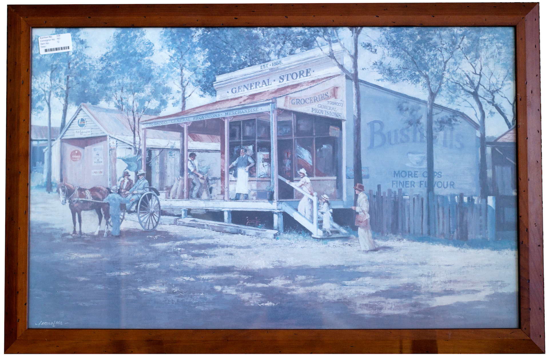 12 · Large Framed Print of Country Store,
