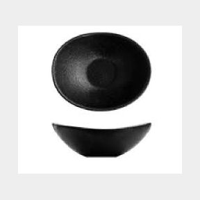 Tempest – Black – Oval Sauce Dish – 10cm (Pack of 6)-50584/1218 B4(S4)
