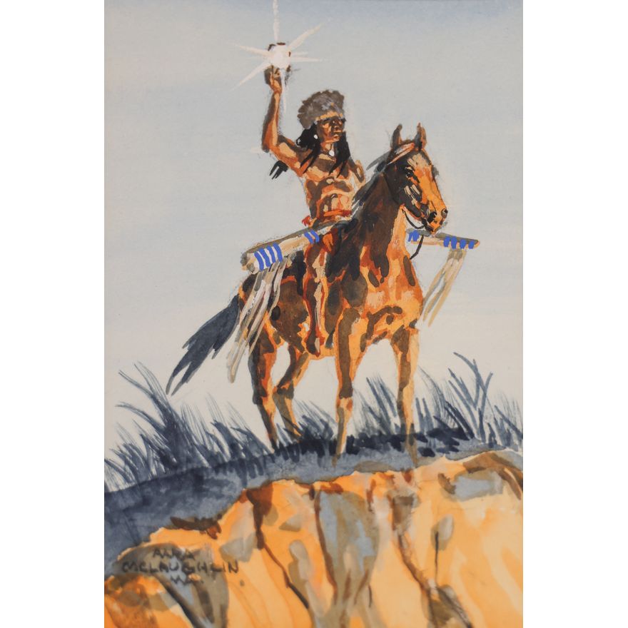 Nancy McLaughlin ''Indian with Signal Mirror'' Water