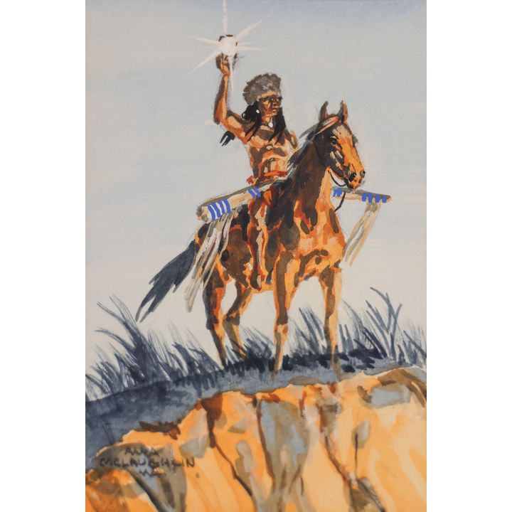 Nancy McLaughlin ''Indian with Signal Mirror'' Water