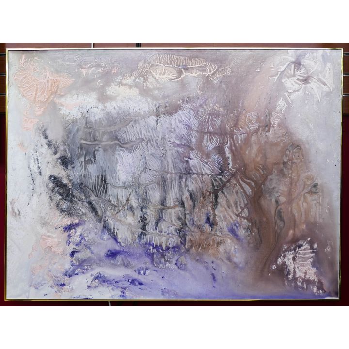 Mel Stamper Abstract Oil Painting Framed- 36x48''