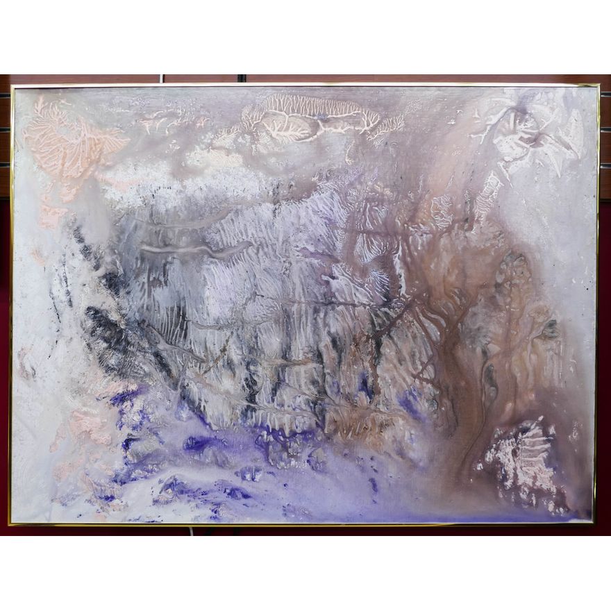 Mel Stamper Abstract Oil Painting Framed- 36x48''