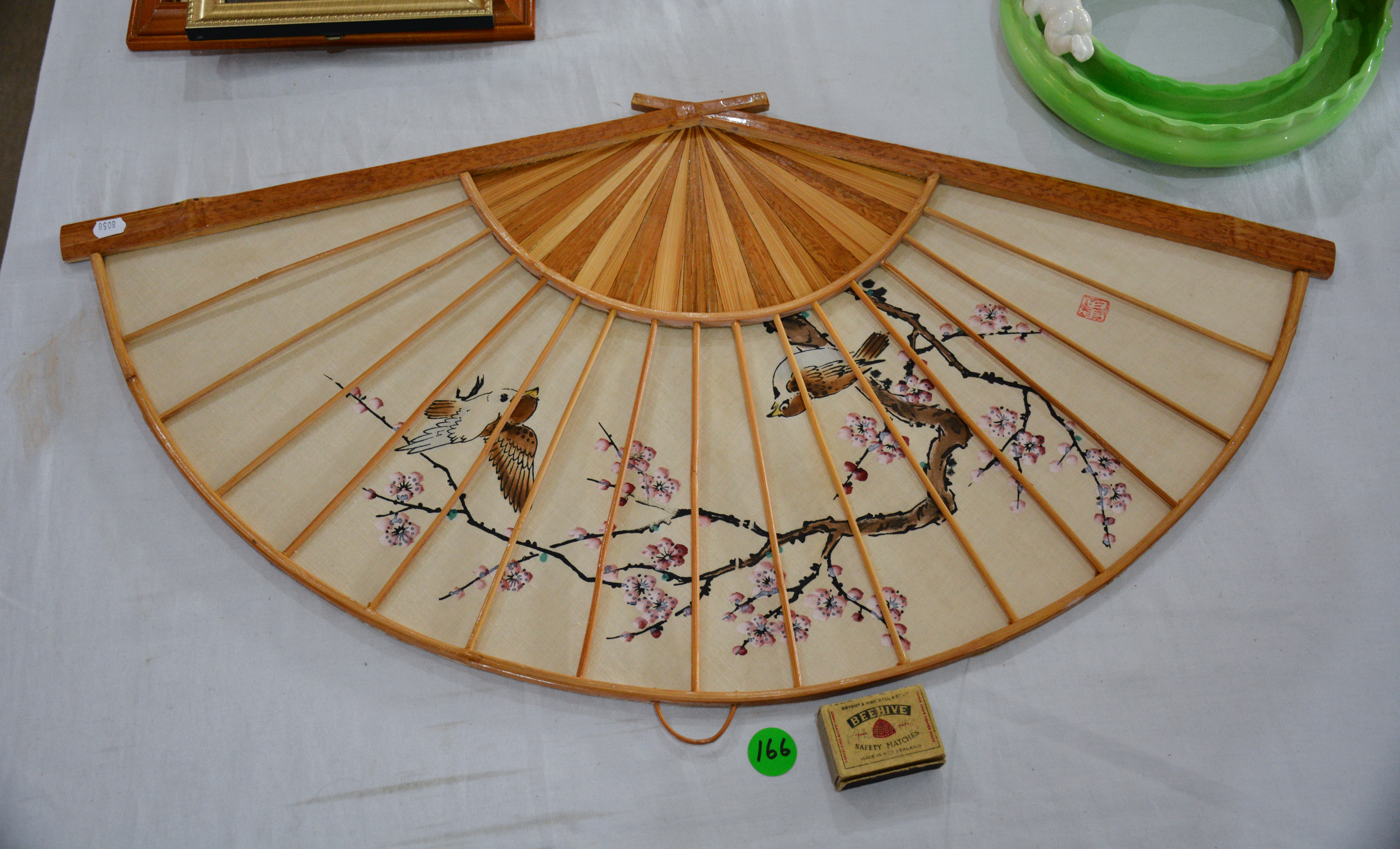 Asian Decorative Wall Fan Art — NZ auction result