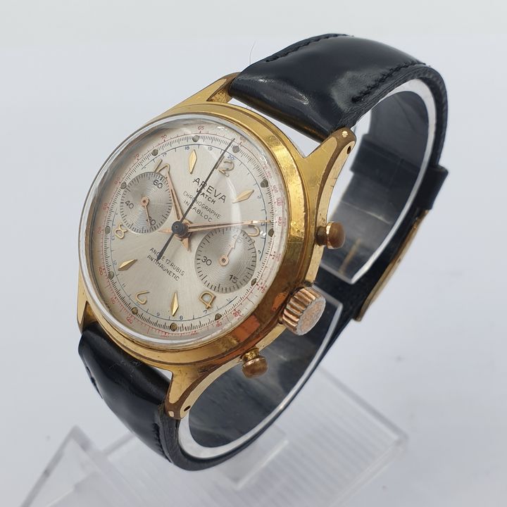 Areva Manual Wind Vintage Chronograph Watch C1960'S