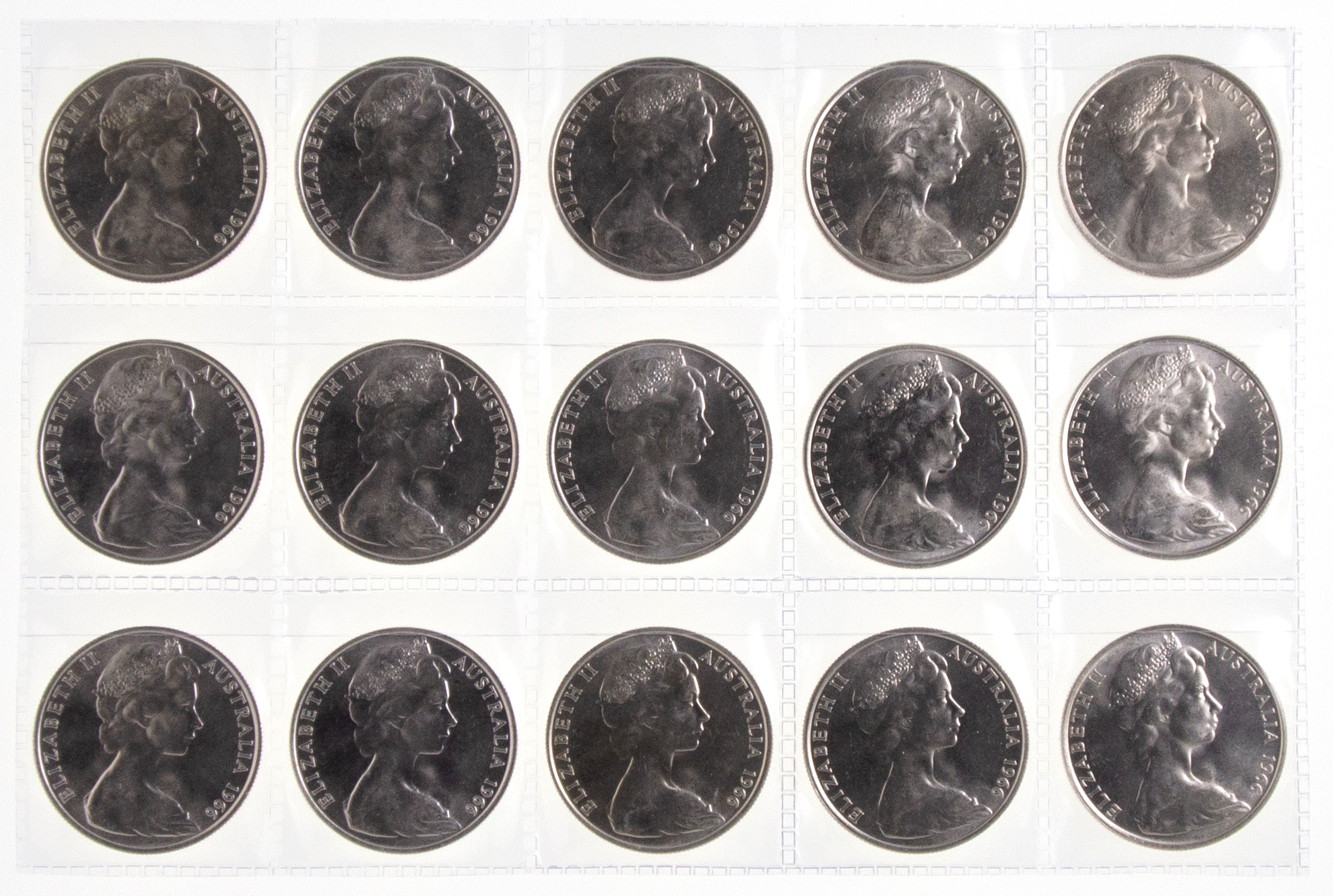 Accumulation, Elizabeth II, Fifty Cents, 1966, UNC