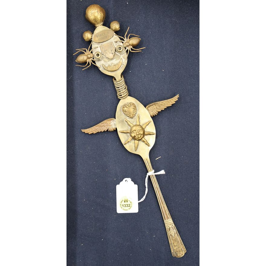 Women's Vision Metal Spoon Sculpture 13.5''