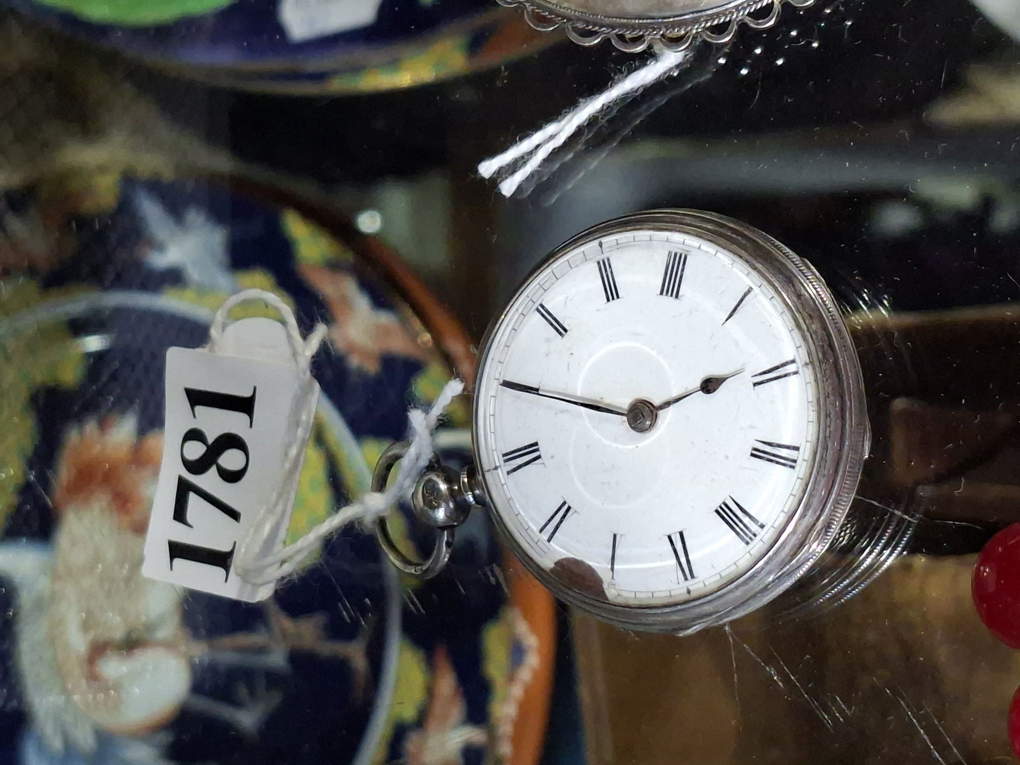 Victorian Silver Open Faced Pocket Watch