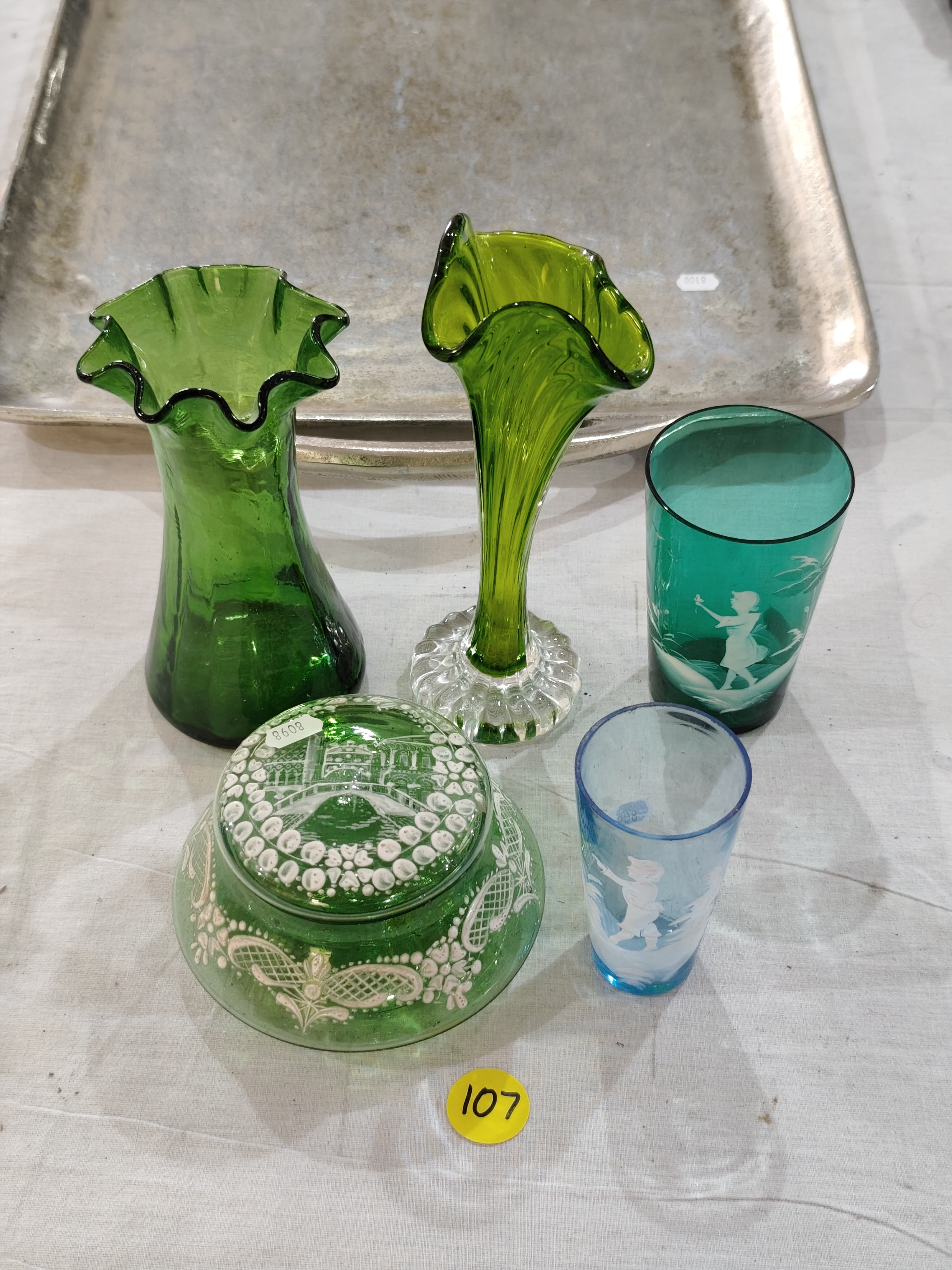 Green and Blue Glassware — NZ auction result