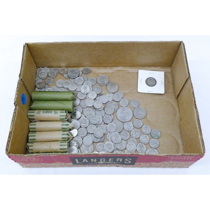 Box Loose US Dimes 2.9 Pounds TW - Roosevelt