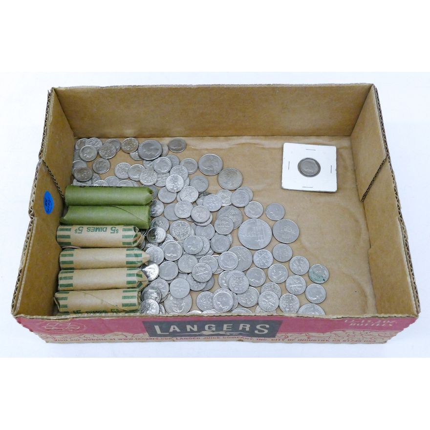 Box Loose US Dimes 2.9 Pounds TW - Roosevelt