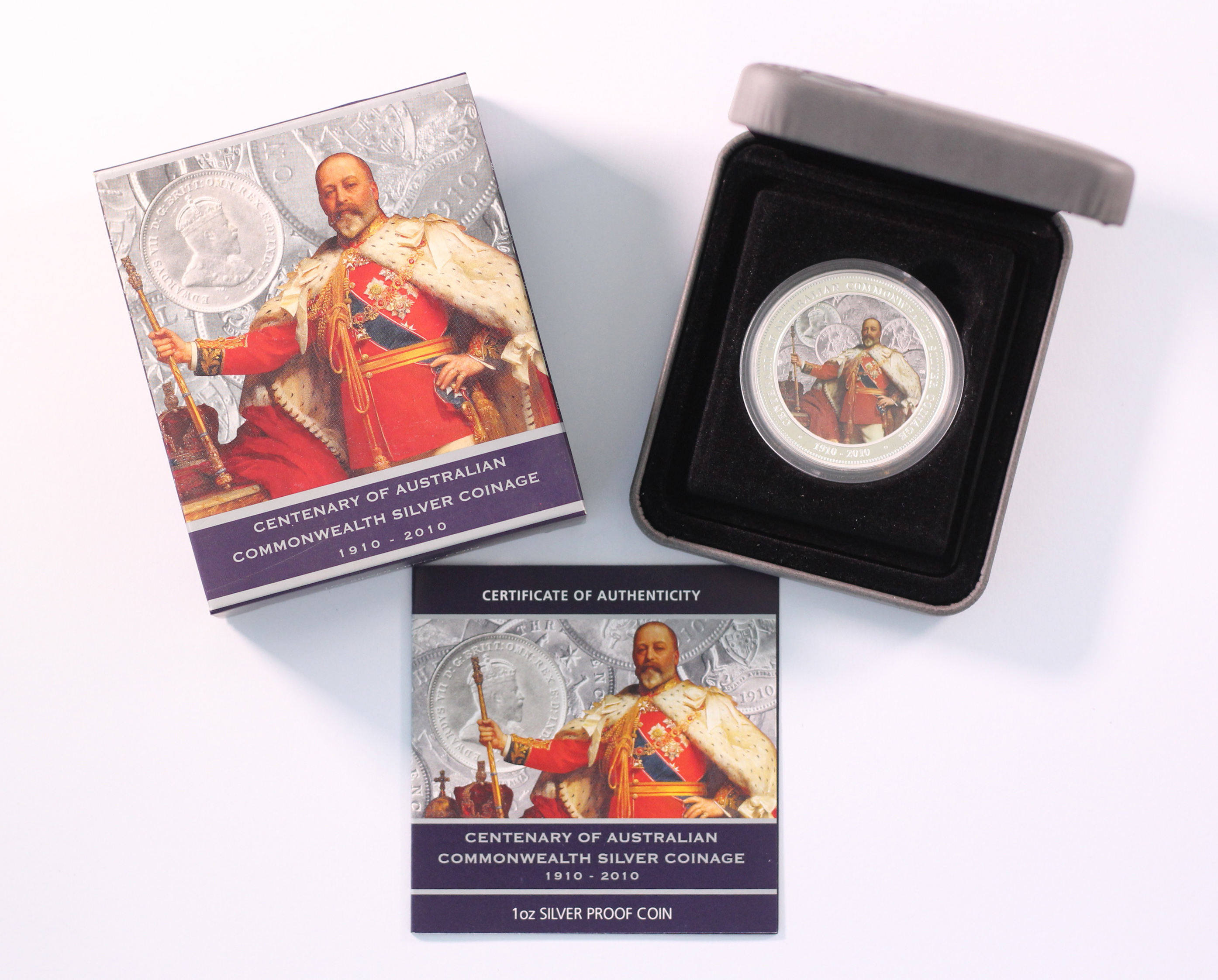 2010 Perth Mint $1 Centenary of Australian Commonwealth Coinage 1oz Silver Proof