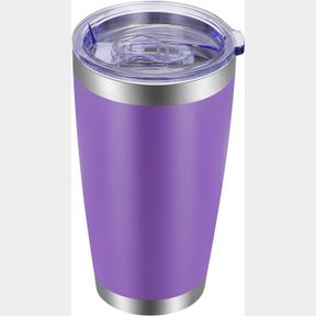 VEGOND 20OZ TUMBLER WITH LID AND STRAW STAINLESS STEEL TUMBLER CUP VACUUM INSULATED DOUBLE WALL TRAVEL COFFEE MUG POWDER COATED CO