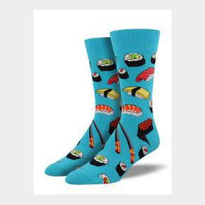 Men/Women - Novelty Crew Socks - Sushi --51452/4016 B2(s2)CB-