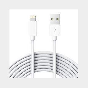 iPhone USB Charging Cable for iPhone 5 + 6 + 7 + 8 + X - White-50582/19692 (B1 S2) SB