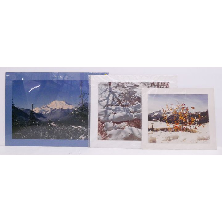 3pc Josef Scaylea Mount Rainier & Winter Color Photographs