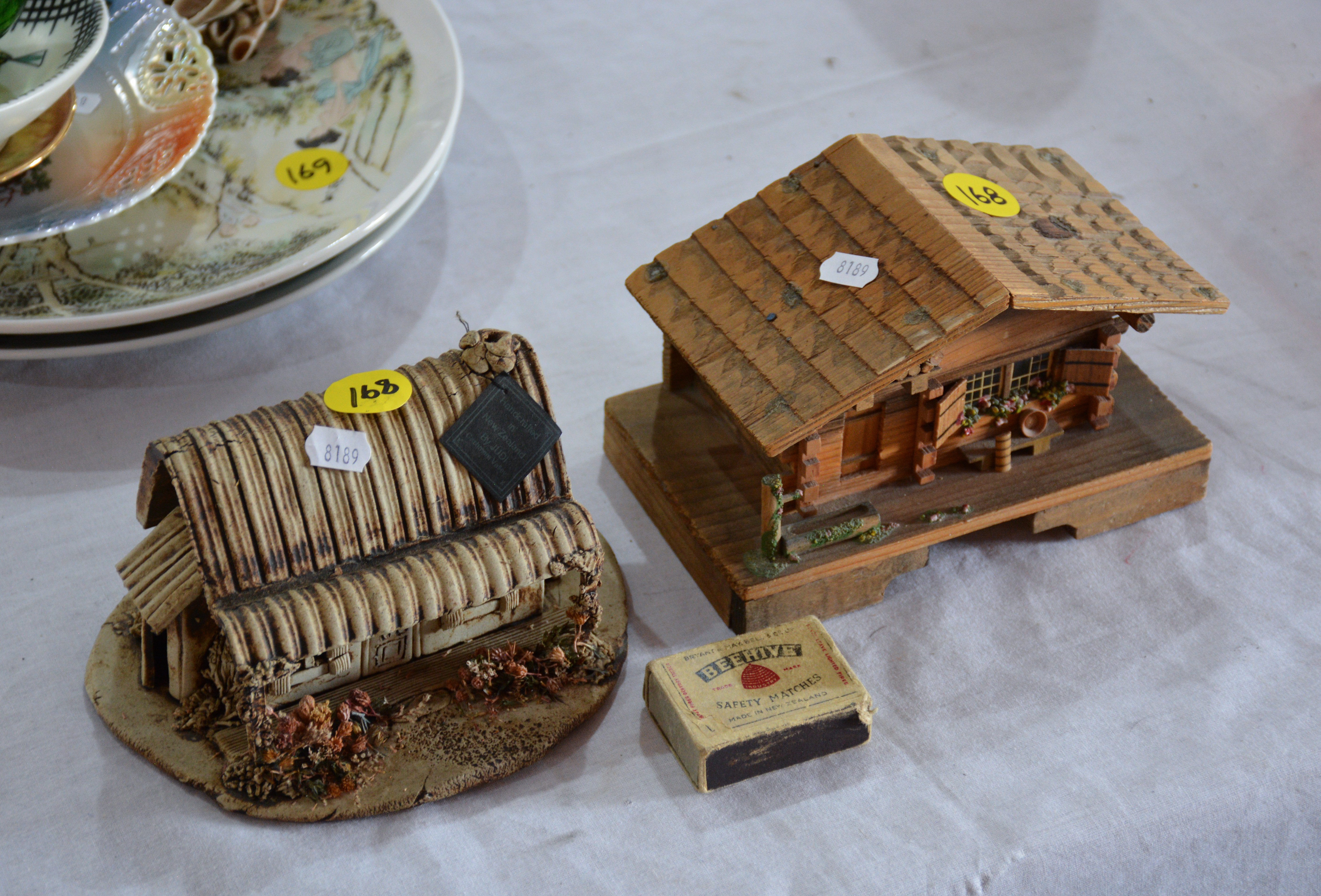 Small Model Houses x 2 — sold at auction in New Zealand for $10
