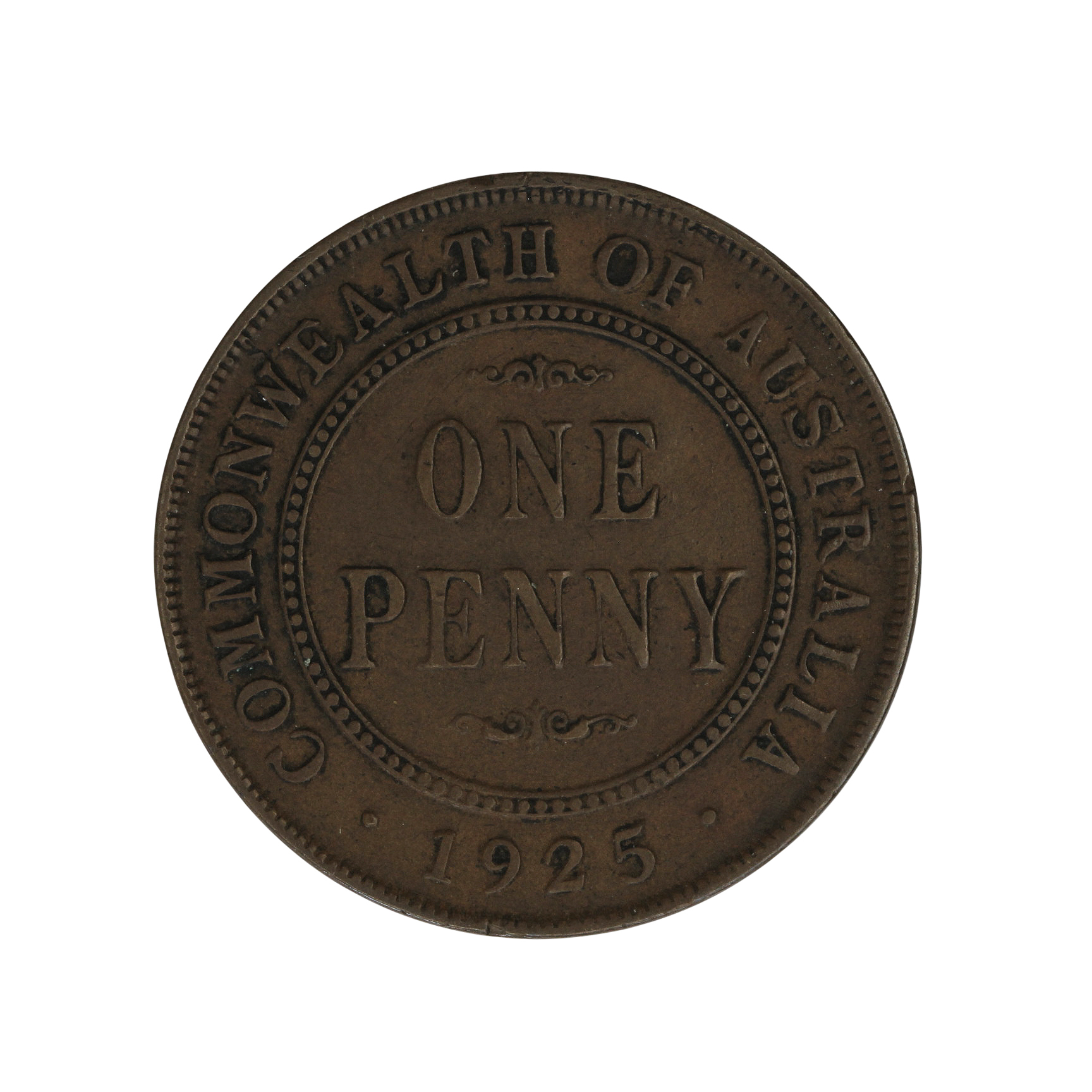 George V, Penny, 1925, VF