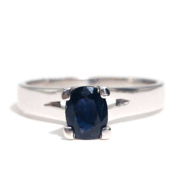 0.61 Carat Sapphire Solitaire Ring