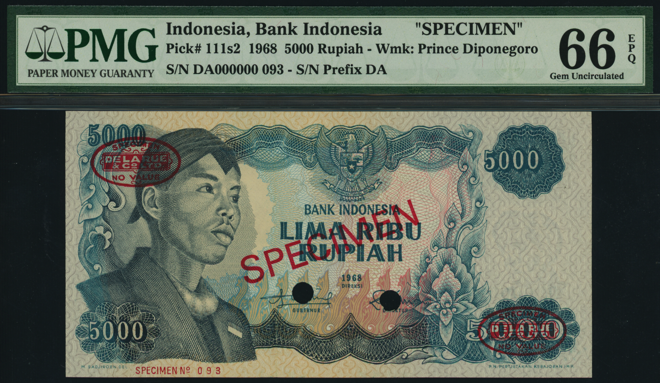 超安い】 World Banknote EPQ』 66 Uncirculated Gem Grading Rupiah