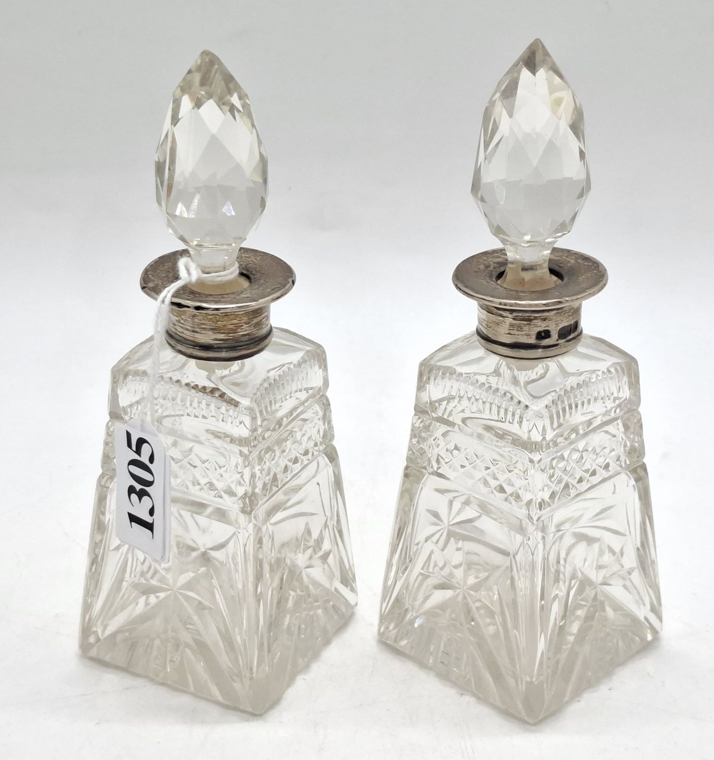 A Pair Of Edwardian Perfume Bottles