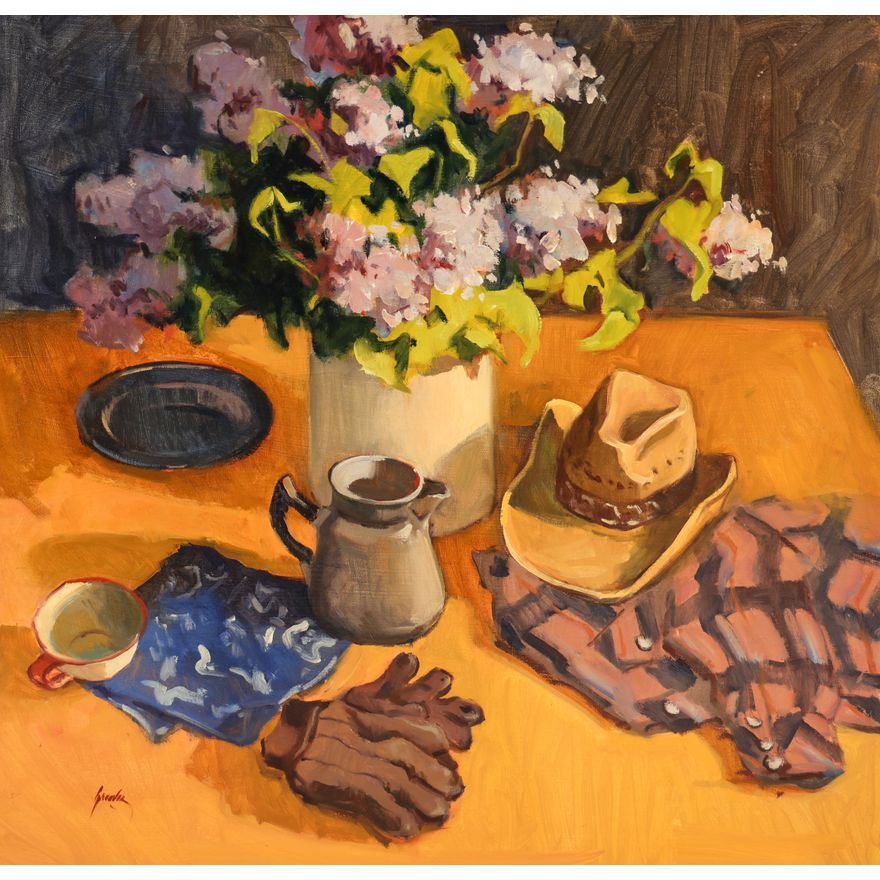 Susan Greaves ''Western Still Life'' Oil