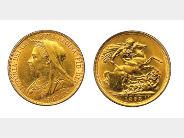 1898 VICTORIA OLD HEAD MELBOURNE MINT GOLD SOVEREIGN