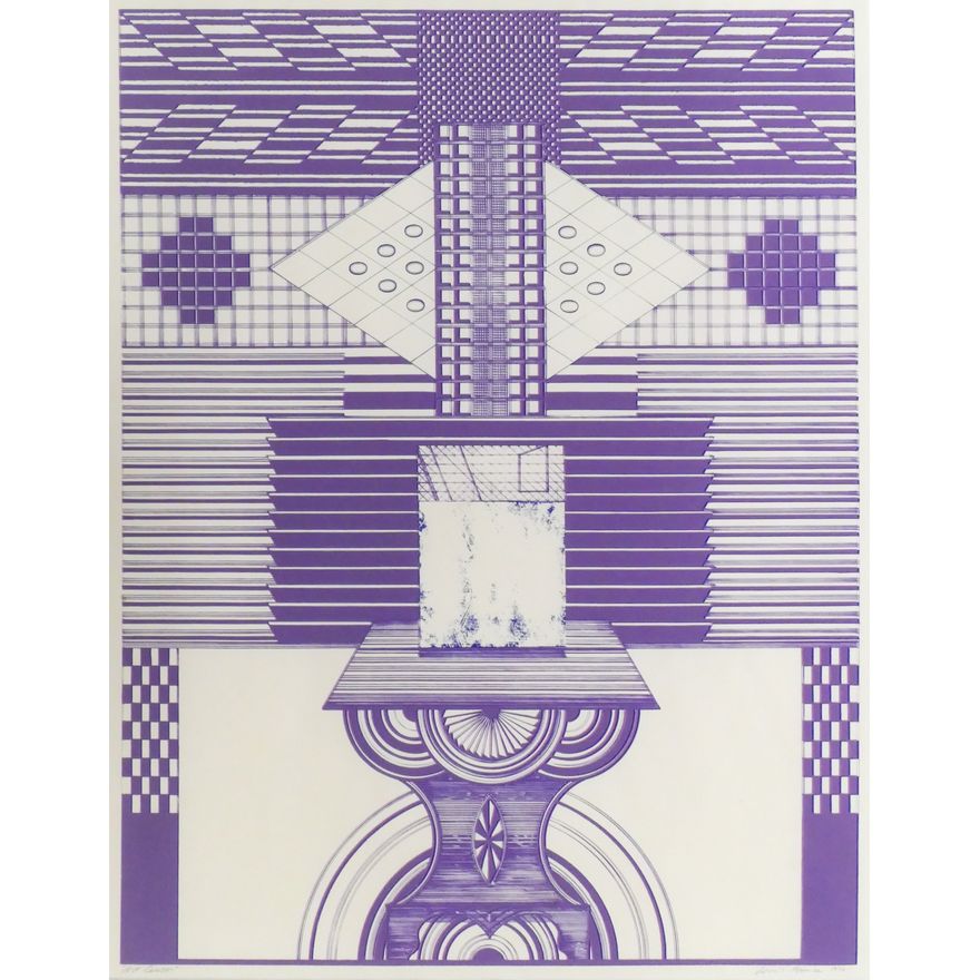 Louis Bunce ''Art Censor'' 1970 Serigraph
