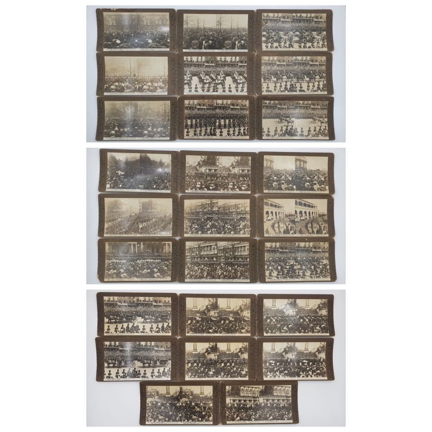 Stereograph Cards - Edward VII Funeral (x26)