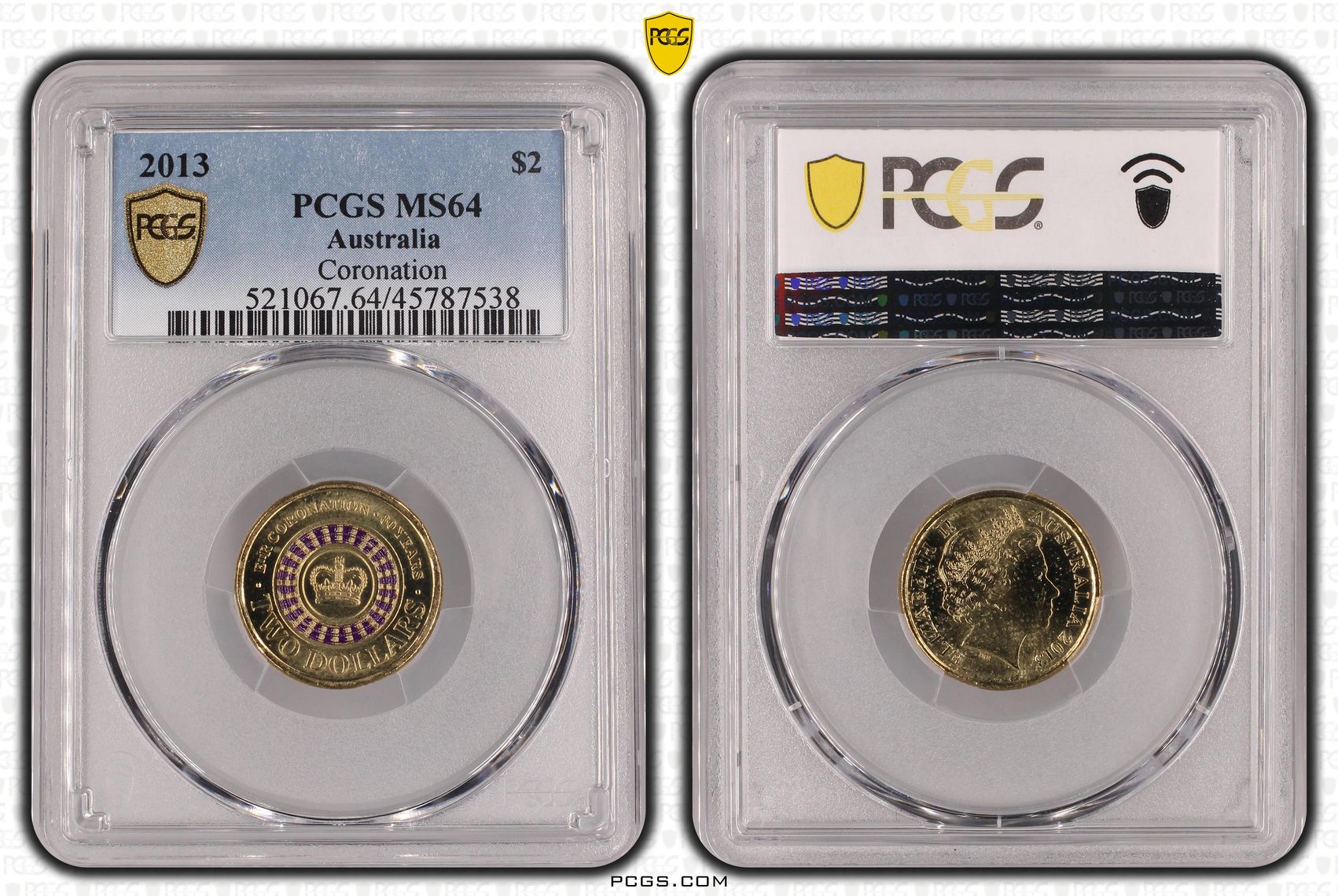 Coronation, Two Dollar, 2013, PCGS MS64