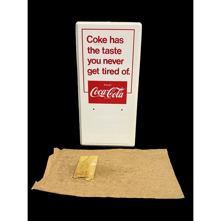 NOS Coke Has The Taste You Never Tired Of Time Coca Cola Soda Sign