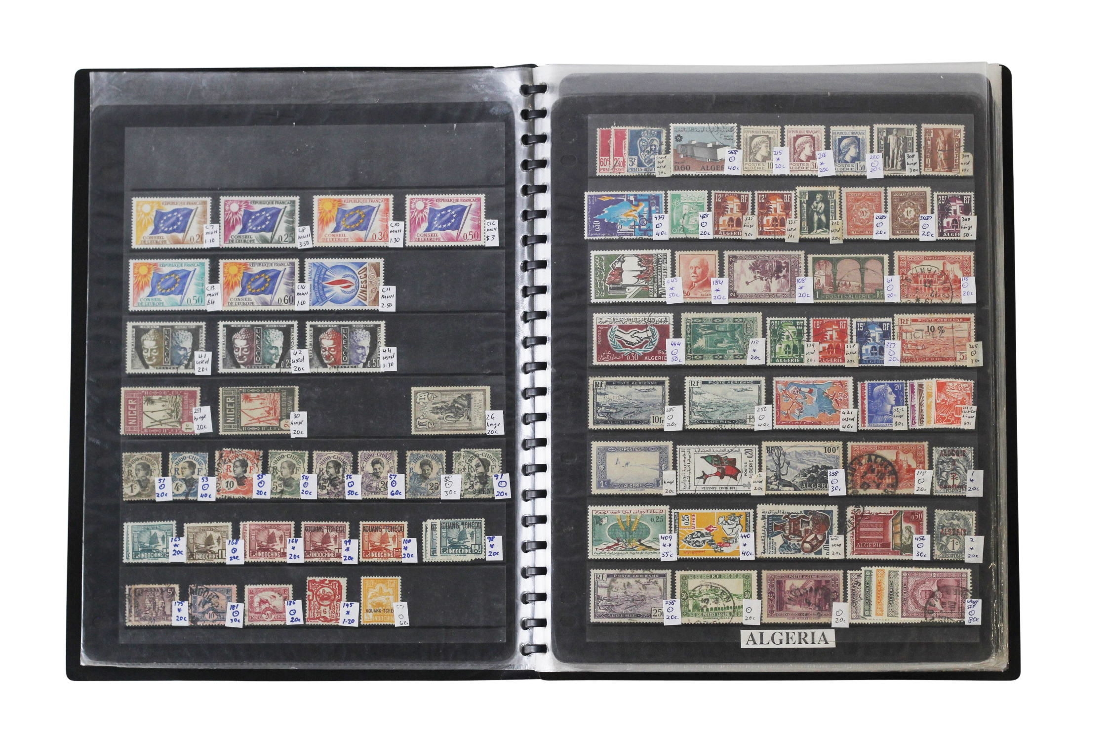 137 · French Colonies, Album, UHM, HM, FU, U