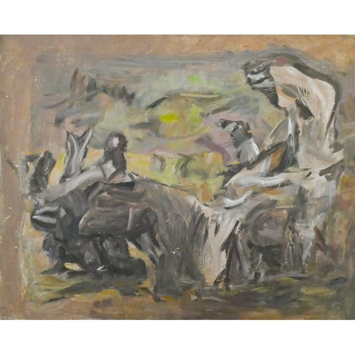 Arthur or Albert Runquist ''Forms in Nature'' Oil on Canvas 17''x21''