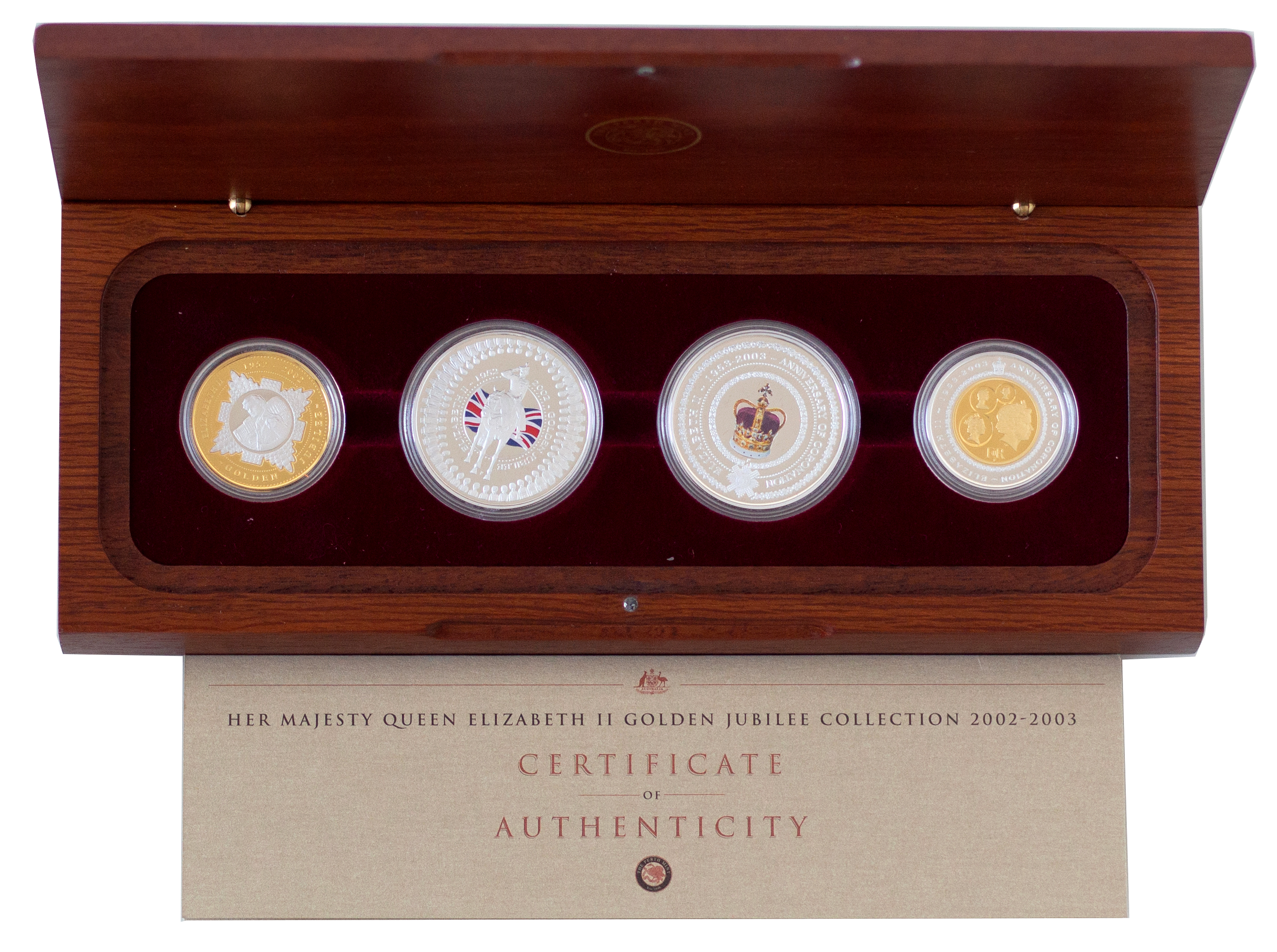 Set, Elizabeth II, Perth Mint - QEII Golden Jubilee Collection, 2002, FDC