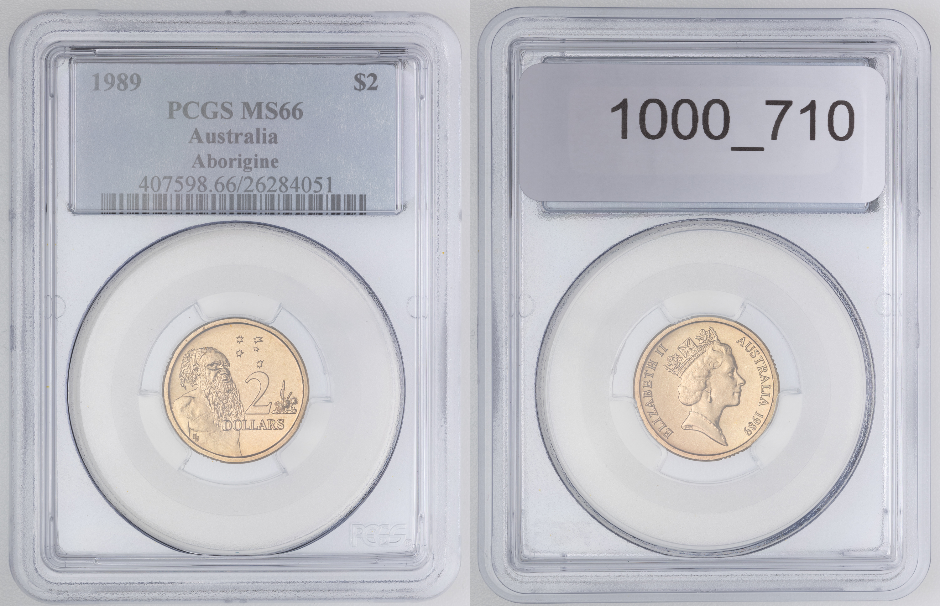 Elizabeth II, Two Dollar, 1989, PCGS MS66