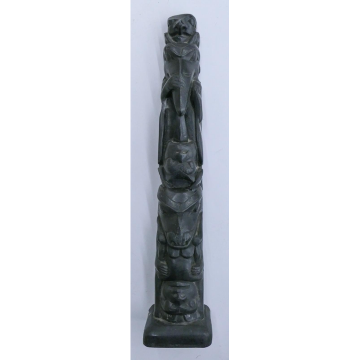Vintage Cast NW Totem Pole Model 11'' - repaired
